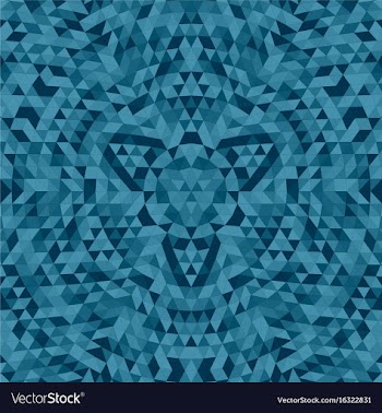 Round abstract geometrical triangle mandala vector image