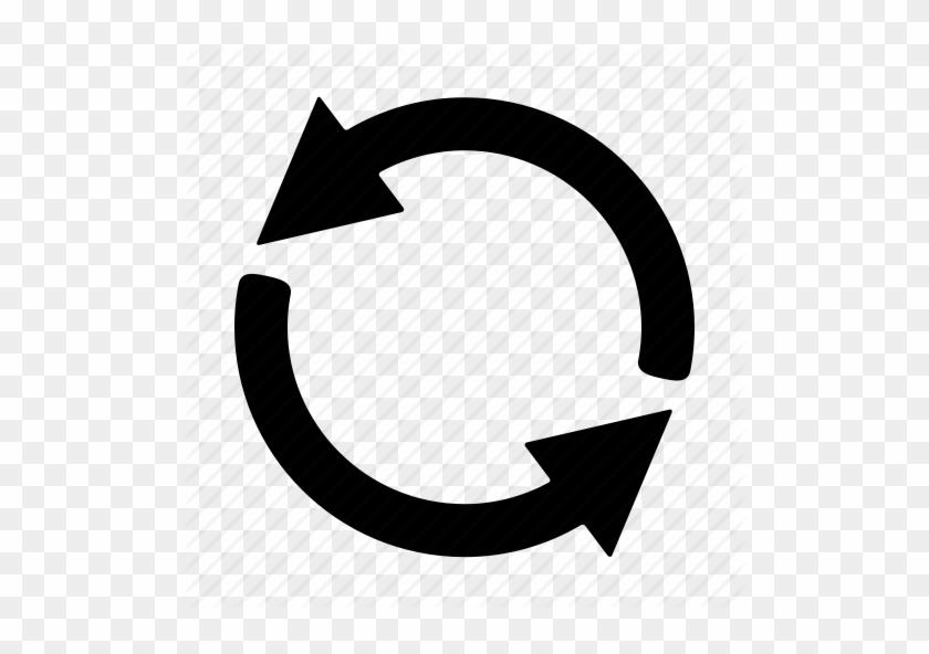 Round Arrow Clipart Black And White - Reverse Icon