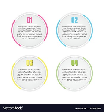 Round banner vector image