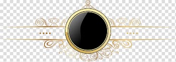 Round black and brown frame , Jewellery Chocolate, Classical pattern transparent background PNG clipart