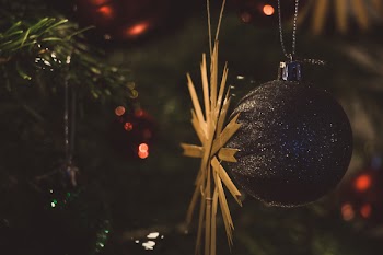 Round Black Bauble