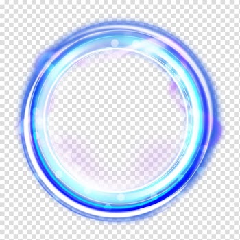 Round blue frame, Light, circle frame transparent background PNG clipart