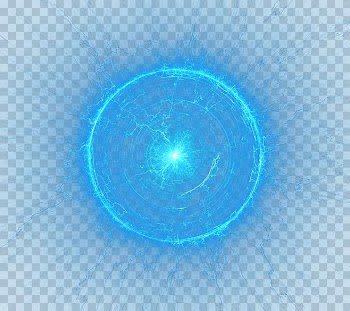 Round blue lightning illustration, Light Circle Luminous efficacy Gratis, Circle light effect transparent background PNG clipart