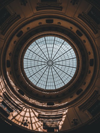 Round Brown and Black Roof