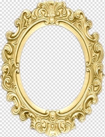 Round brown frame art, Frames Drawing Baroque Ornament Mirror, graph transparent background PNG clipart