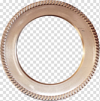 Round brown frame transparent background PNG clipart