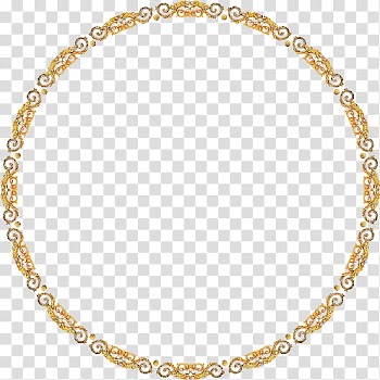 Round brown frame transparent background PNG clipart