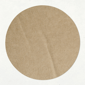 Round brown paper sticker psd | Free PSD Mockup - rawpixel