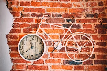 Round Brown Wall Clock