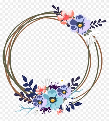 Round Circles Circle Frames Frame Borders Border Floral - Clip Art For Wedding Invitation