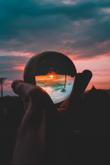 Round Clear Glass Orb