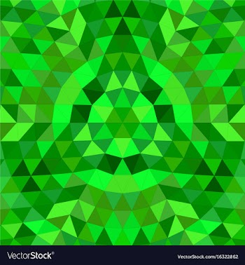 Round geometrical triangle mandala background vector image