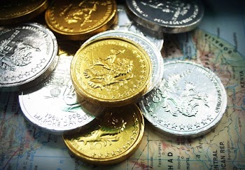 Round Gold and Silver-colored Coins
