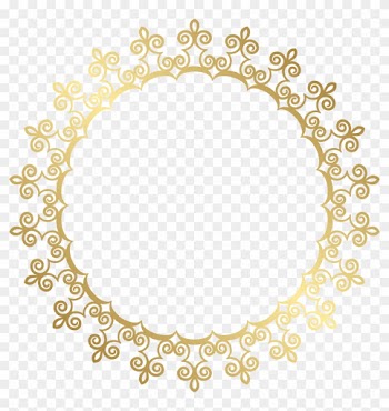 Round Gold Border Frame Transparent Clip Art Image - Round Gold Border Frame Transparent Clip Art Image