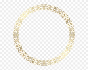 Round Gold Border Transparent Png Clip Art Image - Gold Circle Border Png