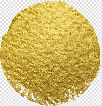 Round gold-colored decor, Glitter Paint, Gold paint watercolor transparent background PNG clipart