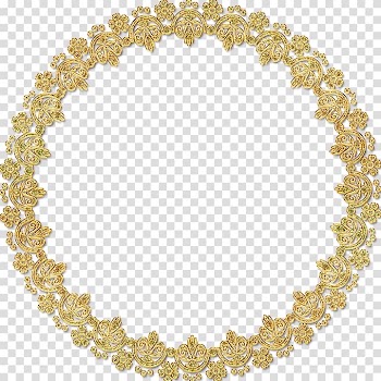 Round gold floral frame, frame Display resolution Pixel, Golden Round Frame HD transparent background PNG clipart