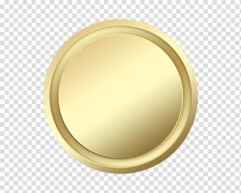 Round gold frame illustration, Blank Golden Seal transparent background PNG clipart