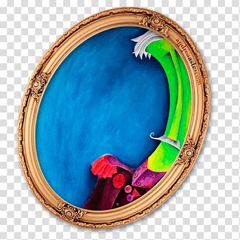 Round gold frame mirror art, oval circle, Carlo alberto transparent background PNG clipart