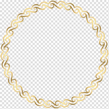 Round gold frame template, Circle Radius Cascading Style Sheets Span and div CSS3, Round Border Deco Frame transparent background PNG clipart