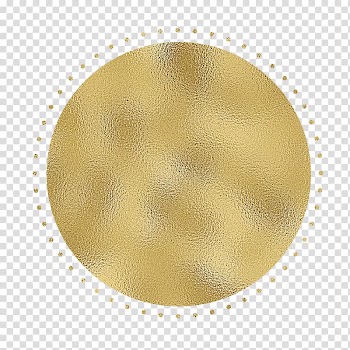Round gold illustration, Circle, Gold Round transparent background PNG clipart