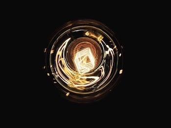round gold lights