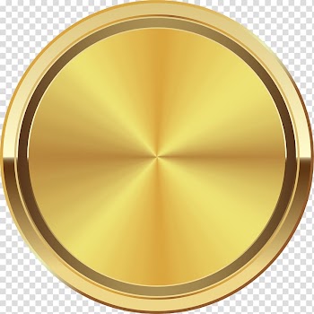 Round gold ornament, Golden Circle Disk, Hand painted golden halo circle transparent background PNG clipart