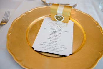 Round Gold Plate