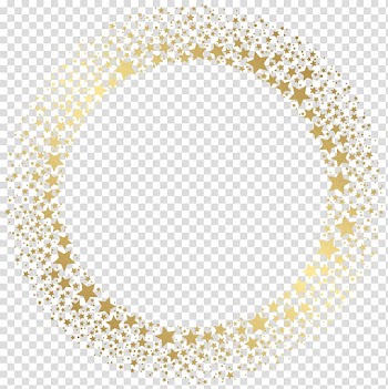 Round gold star border frame, Borders and Frames Frames , star boarder transparent background PNG clipart