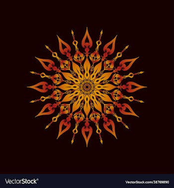 round gradient mandala on a dark background