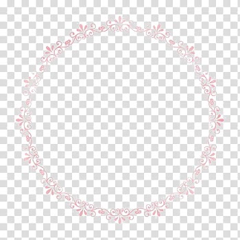 , round gray floral frame transparent background PNG clipart