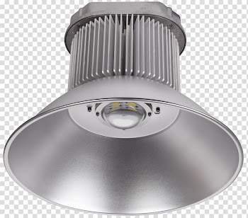 Round gray LED Lamp, Lighting LED lamp Light-emitting diode Recessed light, light transparent background PNG clipart