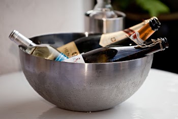 Round Gray Stainless Steel Bowl