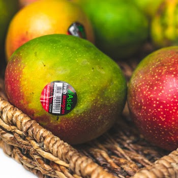 Round Green and Red Fruit