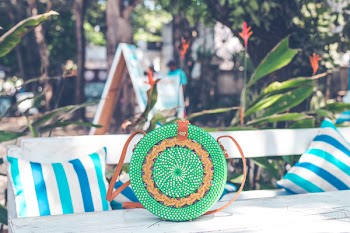 Round Green Bag