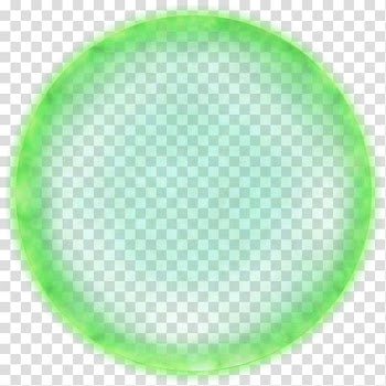 Round green light illustration, Green Circle, auras transparent background PNG clipart