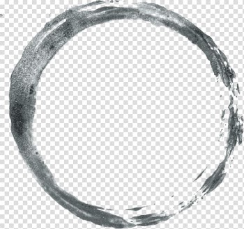 Round grey watercolor art illustration, Black Circle Brush Watercolor painting Ink, Cinque Terre transparent background PNG clipart