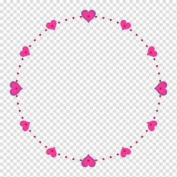 Round heart border, Clock face Dial Quartz clock Template, Love ring transparent background PNG clipart