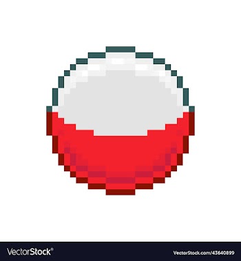 round icon of the poland flag