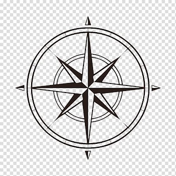 Round logo, North Compass rose Map , compass transparent background PNG clipart