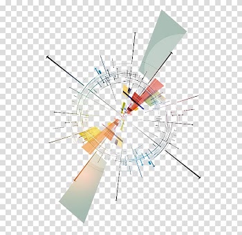 Round multicolored compass illustration, Nanotechnology Science Research, Science and technology radioactive lines transparent background PNG clipart
