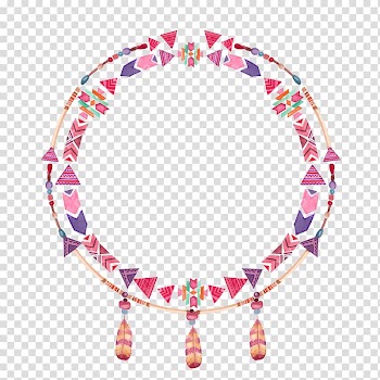 Round multicolored , Computer file, Bohemian national wind transparent background PNG clipart