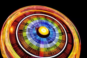 Round Multicolored Object
