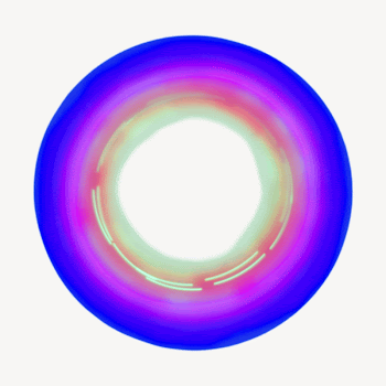 Round neon frame collage element | Free PSD - rawpixel