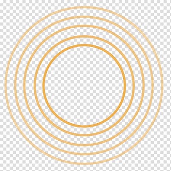 Round orange icon, Acoustic wave Euclidean Wave Circle, Abstract sound wave material transparent background PNG clipart