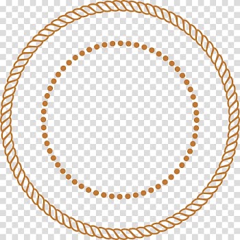 Round orange rope frame, Rope Circle , Transparaent Lasso transparent background PNG clipart