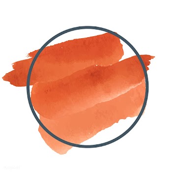Round orange watercolor banner vector | Free stock vector - 512738