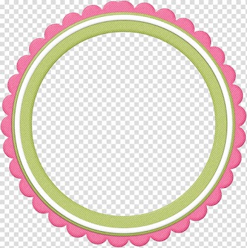 Round pink, white, and green frame decor, Wedding invitation Paper Sticker Label Party favor, Pink lace ring transparent background PNG clipart