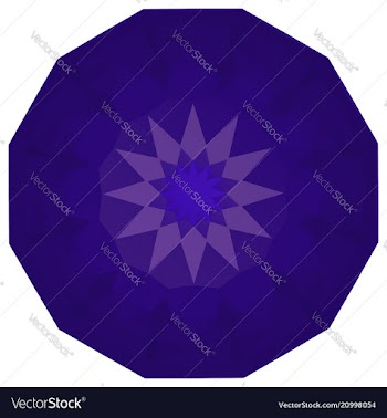 Round purple geometric backdrop vector image