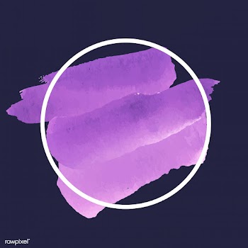 Round purple watercolor banner vector | Free stock vector - 512754